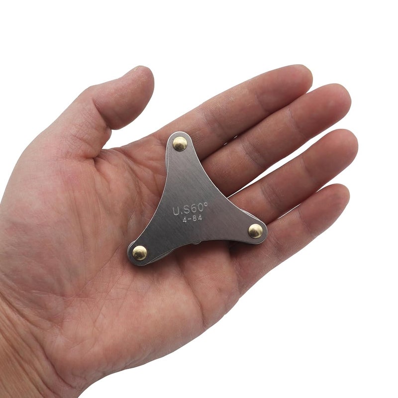 LYECUN US Thread Gauge with 51 Measurement Sizes, US 60 Degree Thread Pitch Gauge for Thread Size Measurement - Image 3